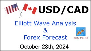 USD CAD Elliott Wave Analysis  Forex Forecast  October 28 2024  USDCAD Analysis Today [upl. by Enomis]