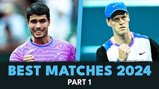 Best ATP Tennis Matches Of 2024  Part 1 [upl. by Rimaj22]