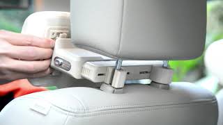 BULUBY Car Headrest Pillow Installation [upl. by Baiss229]