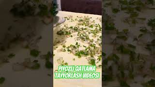 Piyozli qatlama Tayyorlash🧅 toshkent uzbekfood kelinka [upl. by Omik]