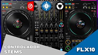 PIONEER DDJFLX10 prueba con Serato Rekordbox y Virtual dj [upl. by Oimetra]