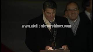 Discours de Ronald Reagan à son arrivée à Genève [upl. by Cobby102]