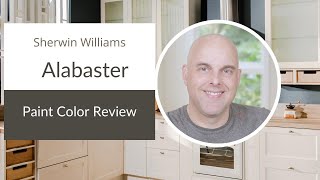 Sherwin Williams Alabaster Paint Color Review [upl. by Anilesor525]