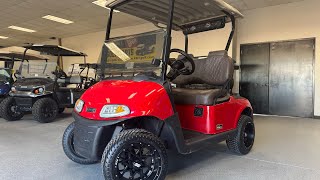 2020 EZGO RXV ELiTE Golf car in Flame Red [upl. by Balkin936]