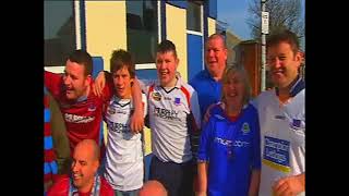 DROGHEDA UNITED FANS ON THE SHANKILL ROAD TO CELEBRATE THEIR SPECIAL FRIENDSHIP WITH LINFIELD FANS [upl. by Nic]