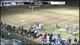 West Points 28 Delentez Lane 58 yd TD [upl. by Eelinej367]