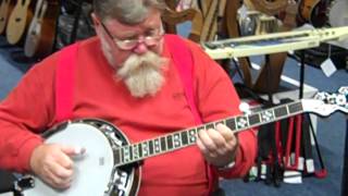 Keith plays the Ashbury AB45 5 string Banjo  Hobgoblin Music Birmingham [upl. by Atrahc885]