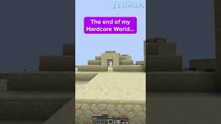 Dying in my Minecraft Hardcore World [upl. by Bucher]