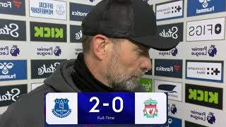 Jürgen Klopp Post Match Interview  Everton 20 Liverpool [upl. by Ahcsat]