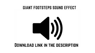 GIANT FOOTSTEPS SOUND EFFECT [upl. by Nonez]