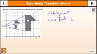 Enlargement with Fractional Scale Factor GCSE Maths revision Exam paper practice amp help [upl. by Oker]