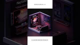 GAMERS ROOM DESIGN  IDEAS  01 shorts room decoration interiordesign architecture home art [upl. by Zel]