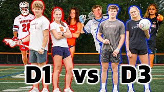 WHO’S THE BETTER ATHLETE D1 vs D3 DUOS [upl. by Yggam]