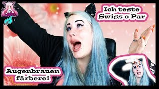 DM Swiss o Par Augenbrauen Wimpernfarbe Test  Myunique [upl. by Strep]