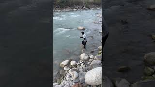 River Fishing Thrills 🥶🌧️RiverFishingNatureLoversAdventureTime [upl. by Algernon]