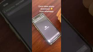 How to download view once photo from whatsapp whatsappstatus viewonce [upl. by Papke848]