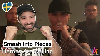 Reaction 🇸🇪 Smash Into Pieces  Heroes Are Calling Melodifestivalen 2024 Eurovision 2024 Sweden [upl. by Danzig]