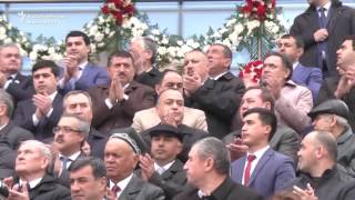 Tajik President Dances In The Persian New Year [upl. by Ahsiuq]