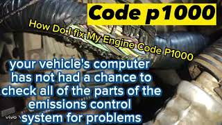 Code P1000  How Do Fix [upl. by Margy127]