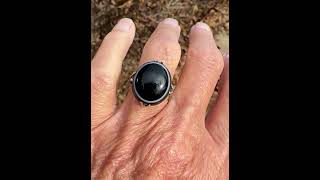 Antique Victorian Silver Banded Bullseye Agate Ring [upl. by Neron]