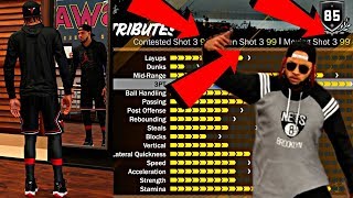 UPGRADING MY PURE SHARP INTO A POINT GOD MY NEW JUMPSHOT amp GLITCHY 99 3pt RATING  NBA 2K18 MyPark [upl. by Ruscher551]