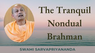 The Tranquil Nondual Brahman  Swami Sarvapriyananda [upl. by Phaidra]