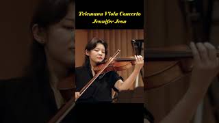 Telemann Viola Concerto in G Major 2nd mvt  Jennifer Jeon [upl. by Yerrot]