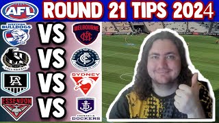 AFL Round 21 Tips 2024 [upl. by Brigitte]