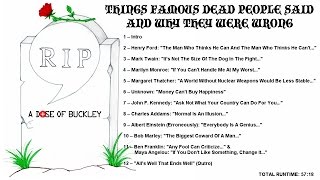 Things Famous Dead People Said  JFK Preview [upl. by Syned200]