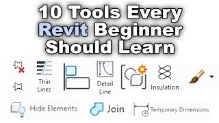 10 Tools Every Revit Beginner Should Learn  Revit Beginner Tutorial [upl. by Repsihw171]