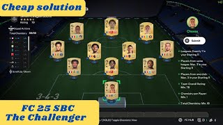 FC 25 FIFA 25  The challenger SBC  League and Nation Hybrid  cheap solution [upl. by Lirbaj]