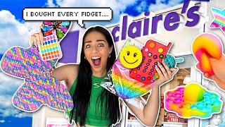 Buying EVERY Fidget Toy at Claires fidget toy shopping  🌈💰 [upl. by Larry757]