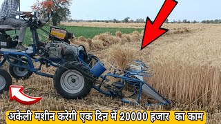 🤗 Reper wheat 🌾 binder machine tractor tractorvideo wheatbinder reperbindermachine [upl. by Yks]