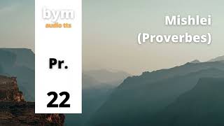 Mishlei Proverbes 22  BYM Audio TTS [upl. by Nedarb863]