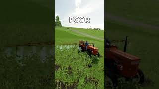 Poor vs Rich Spraying farmingsimulator22 fs22 [upl. by Araf]