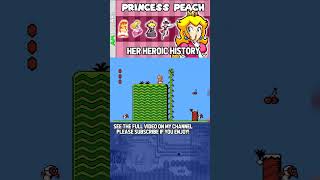 PrincessPeach was first playable in SuperMarioBros 2  my vid looks at her heroic history 👑 Mario [upl. by Boardman]