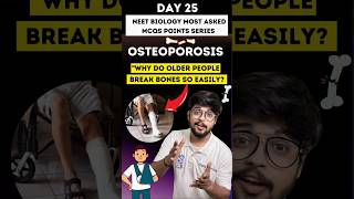 Osteoporosis  Locomotion and Movement NEET Biology Most Asked MCQs Day 25  neetbiology science [upl. by Nodyroc]