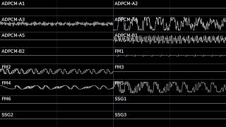 Garou Mark of the Wolves  Choose Me NEOGEO YM2610B  Oscilloscope View [upl. by Anertak]