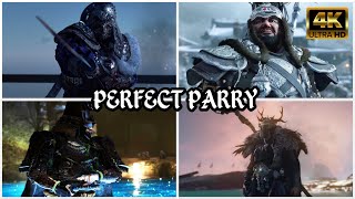 Ghost of Tsushima Directors Cut  PERFECT PARRY All 28 Bosses NO DAMAGELETHAL 4K [upl. by Lepley]