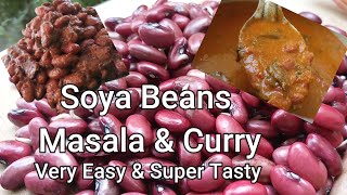 How to Cook Soybeans in Tamil  Red Soya beans Kulambu in Tamil  Choya Beans Recipe in Tamil [upl. by Carmita262]