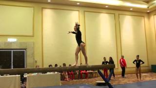 Alyssa Vulaj Beam Cancun Classic 2016 Wildfire Gymnast Level 9 [upl. by Eseerehc887]