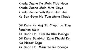 Khuda Jaane Lyrics Full Song Lyrics Movie  Bachna Ae Haseeno  KK Shilpa Rao [upl. by Leiso]