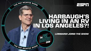 Lombardi talks about Harbaugh living in an RV the hipdrop tackle ban amp more  The Pat McAfee Show [upl. by Giah]