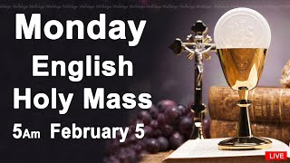 Catholic Mass Today I Daily Holy Mass I Monday February 5 2024 I English Holy Mass [upl. by Arihs]