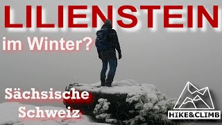 Bergtour im Winter  Bei Schnee auf den Lilienstein  Wandern Sächsische Schweiz [upl. by Litt552]