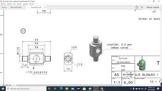 TROCOLA BASE GANCHO ONSHAPE [upl. by Arbmahs615]