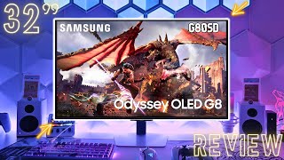 Samsung Odyssey OLED G8 G80SD Review  The Ultimate 32inch 4K Gaming Monitor [upl. by Ettelliw]