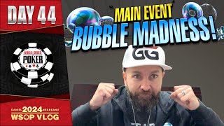 THE BIGGEST MAIN EVENT BUBBLE EVER  Daniel Negreanu 2024 WSOP VLOG Day 44 [upl. by Sivatnod]