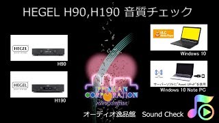 2019年2月 HEGEL H90  H190 音質チェック [upl. by Annaliese183]