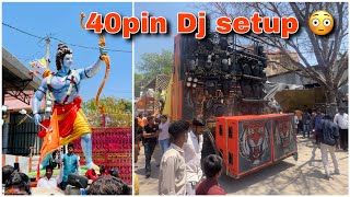 MLA Raja Singh Ram Navmi Shobhayatra 2023  40 Pin Dj Setup at Raja Singh Ramnavami Rally [upl. by Flosser]